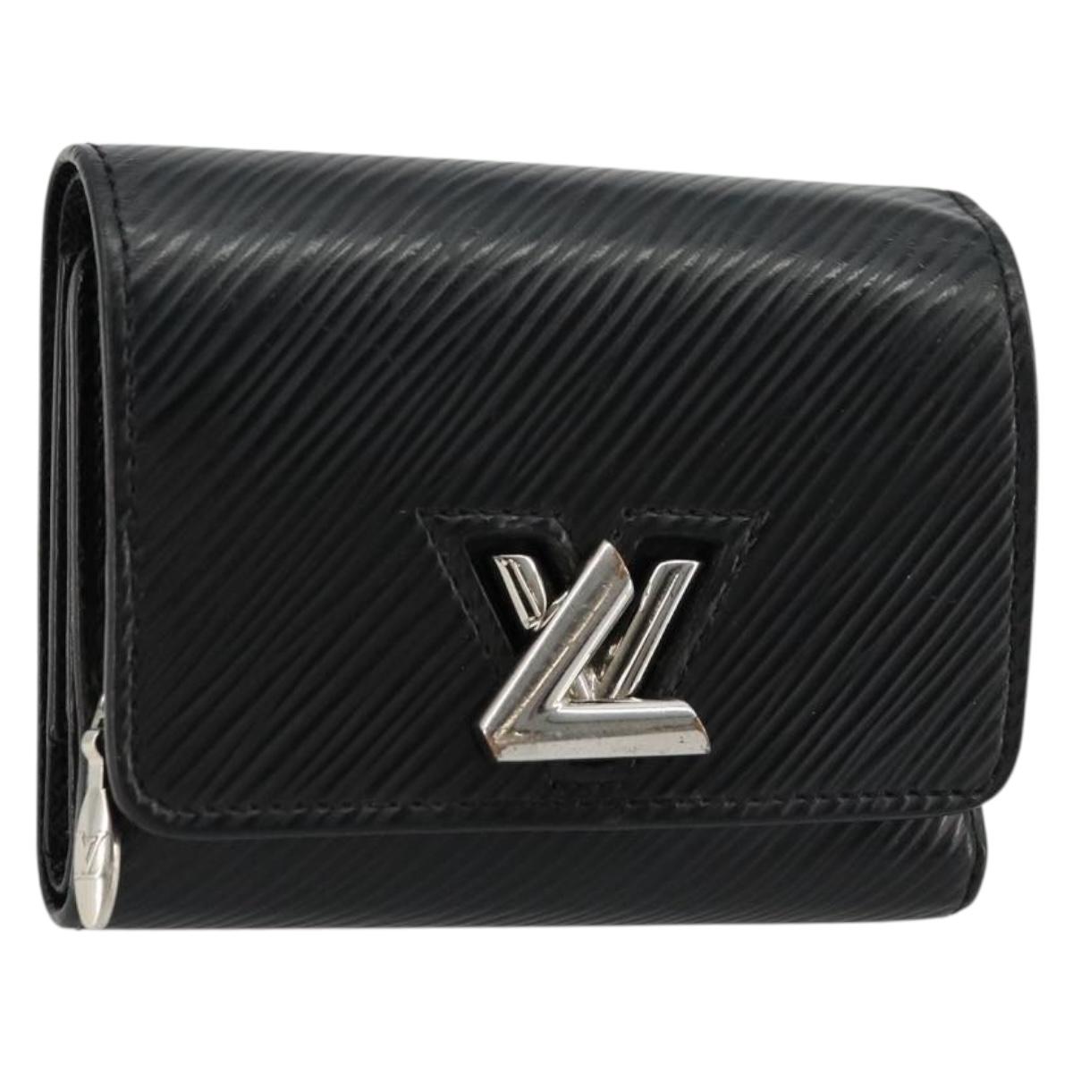 LOUIS VUITTON Epi Portefeuille twist Wallet Black M63322 LV Auth bs34867A
