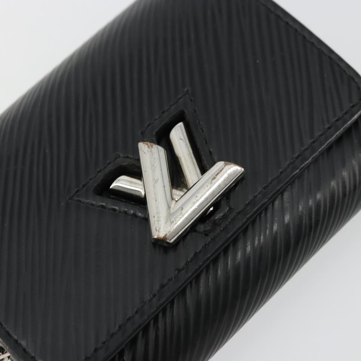 LOUIS VUITTON Epi Portefeuille twist Wallet Black M63322 LV Auth bs34867A
