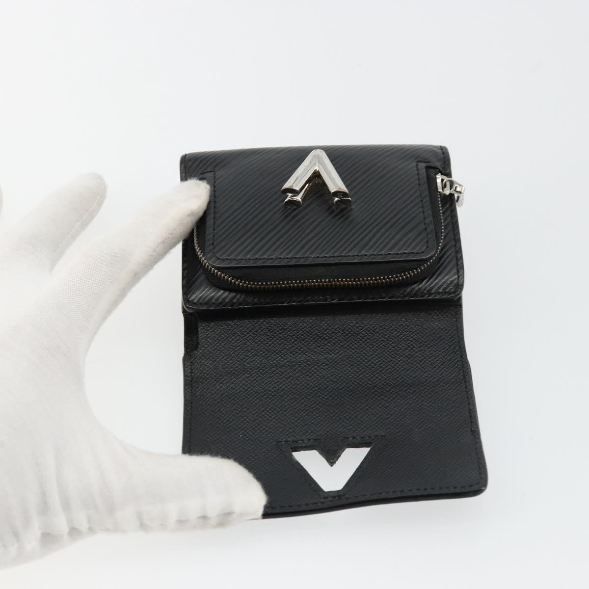 LOUIS VUITTON Epi Portefeuille twist Wallet Black M63322 LV Auth bs34867A