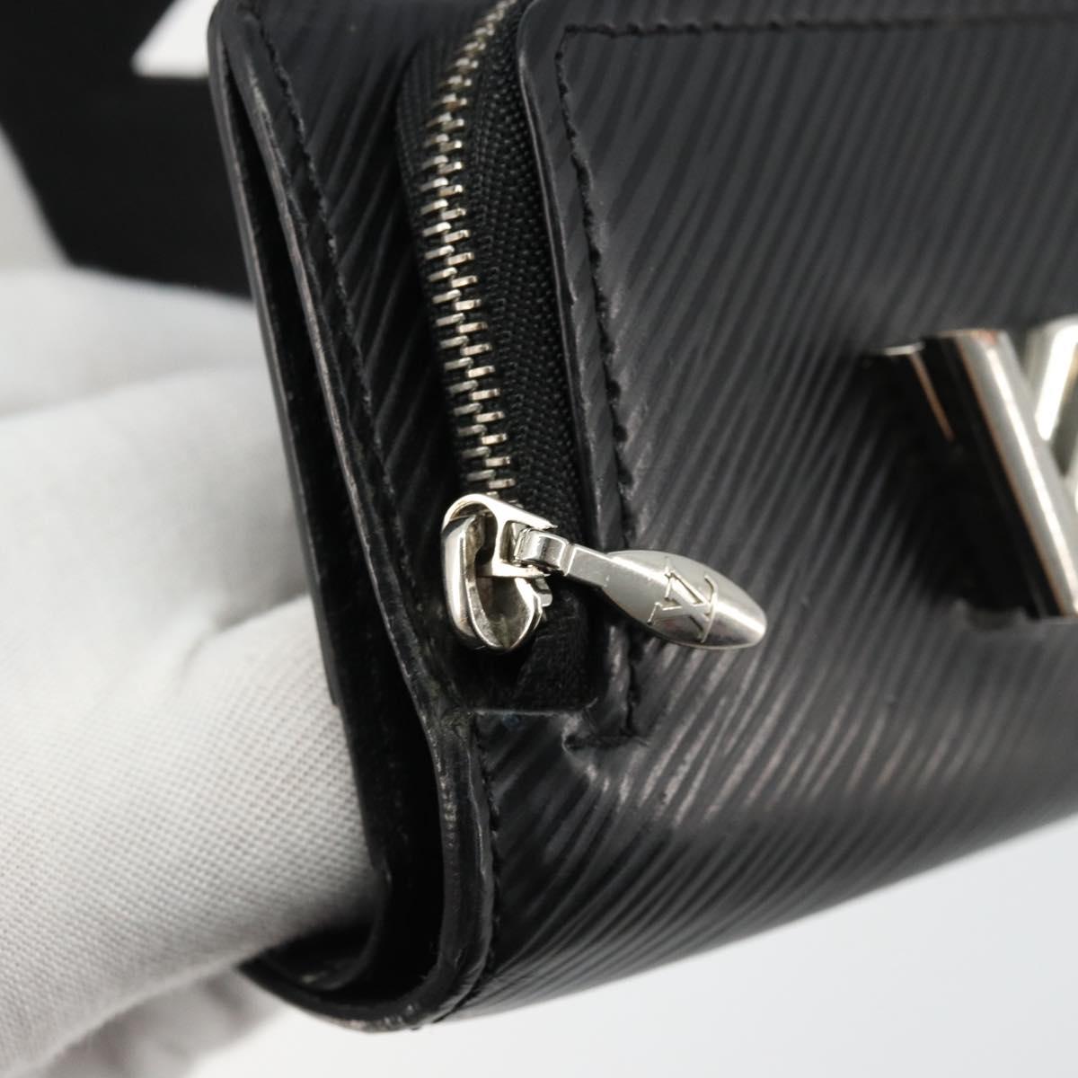 LOUIS VUITTON Epi Portefeuille twist Wallet Black M63322 LV Auth bs34867A