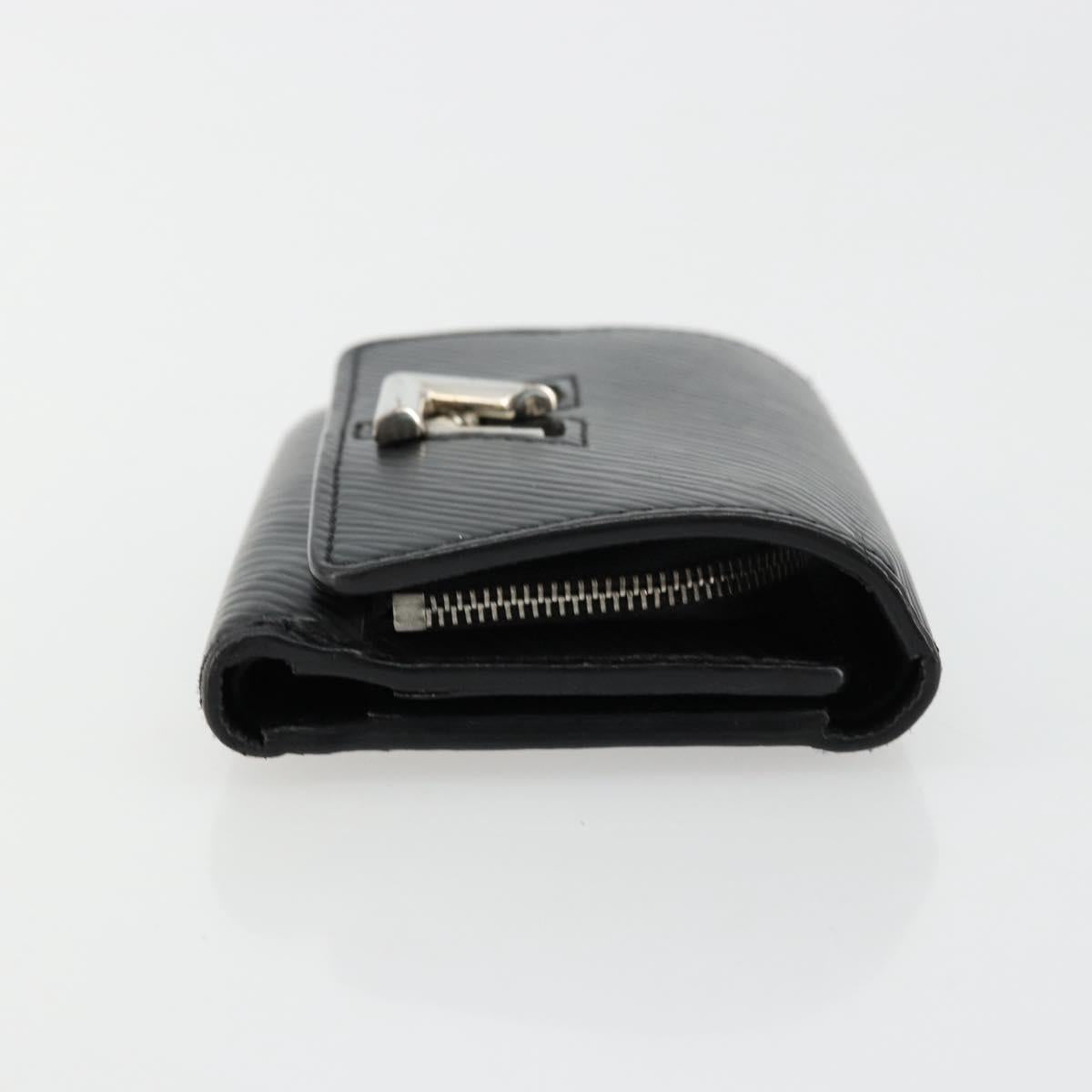 LOUIS VUITTON Epi Portefeuille twist Wallet Black M63322 LV Auth bs34867A