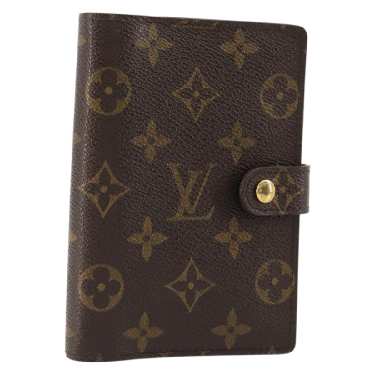 LOUIS VUITTON Monogram Agenda PM Day Planner Cover R20005 LV Auth bs34869
