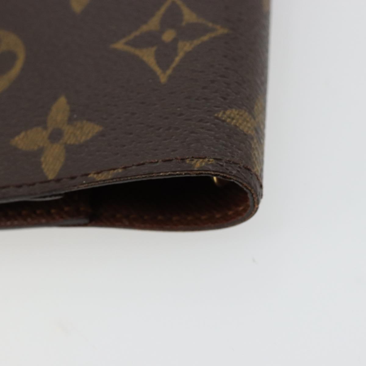 LOUIS VUITTON Monogram Agenda PM Day Planner Cover R20005 LV Auth bs34869