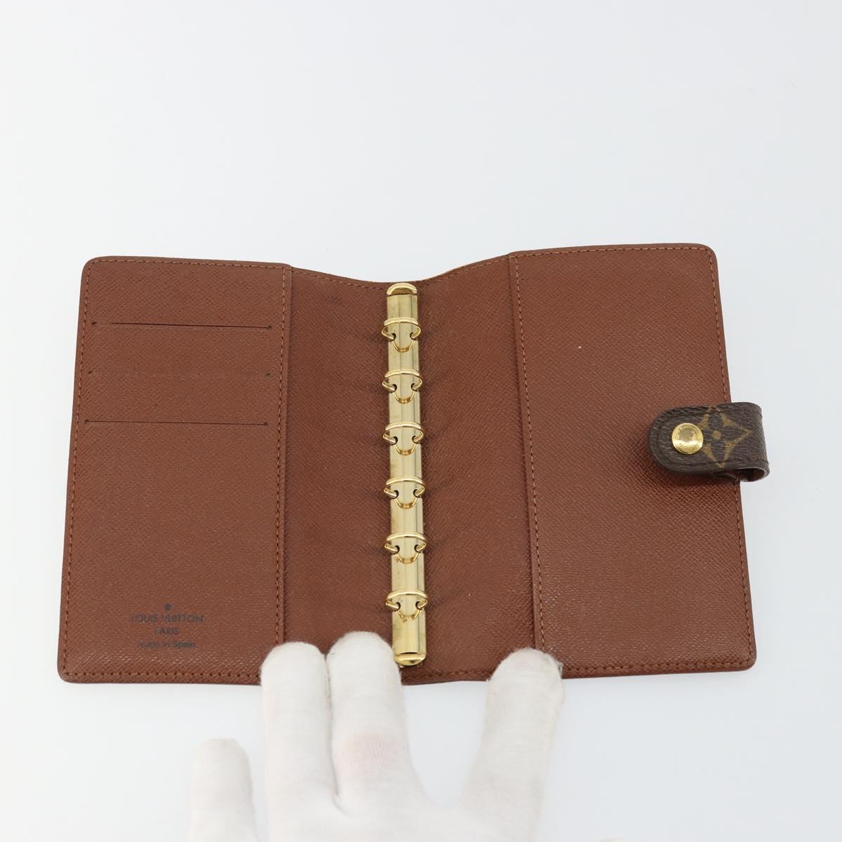 LOUIS VUITTON Monogram Agenda PM Day Planner Cover R20005 LV Auth bs34869