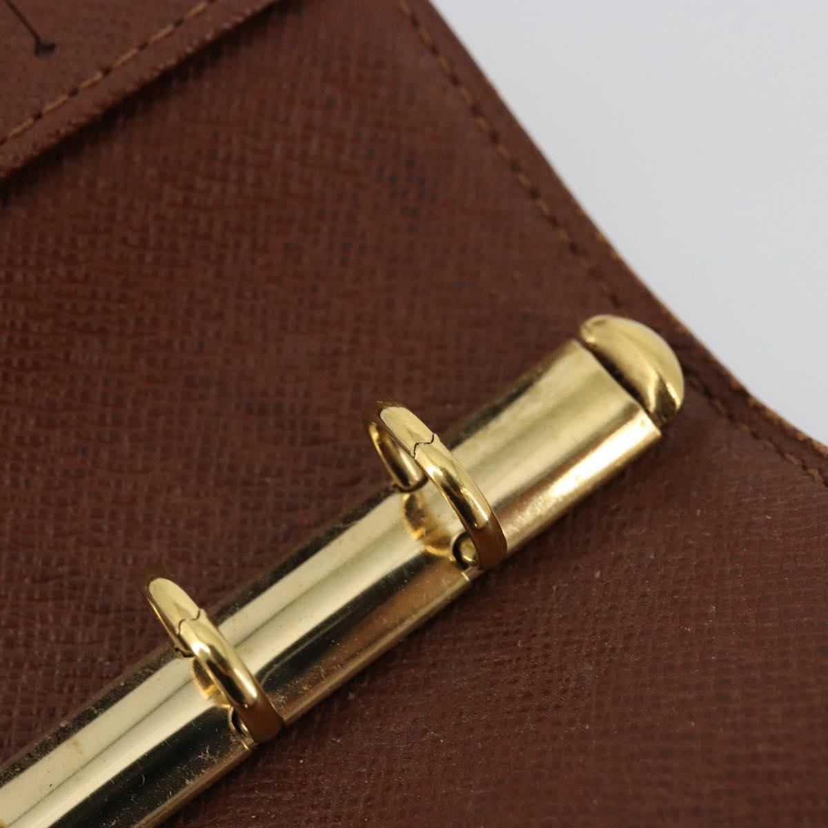 LOUIS VUITTON Monogram Agenda PM Day Planner Cover R20005 LV Auth bs34869