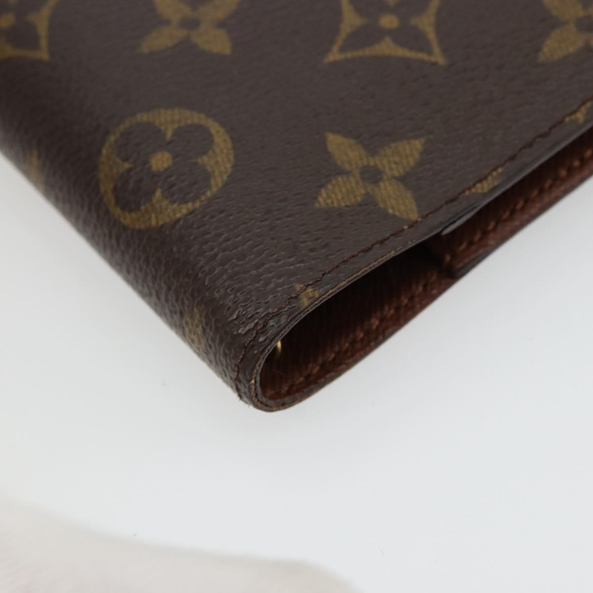 LOUIS VUITTON Monogram Agenda PM Day Planner Cover R20005 LV Auth bs34869