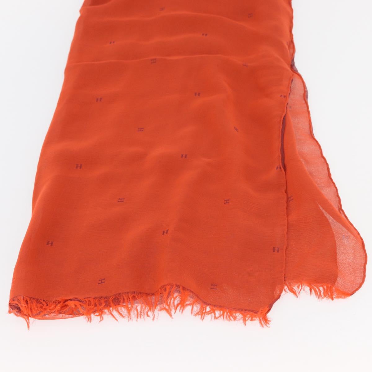 HERMES Scarf Silk Red Auth bs34883A