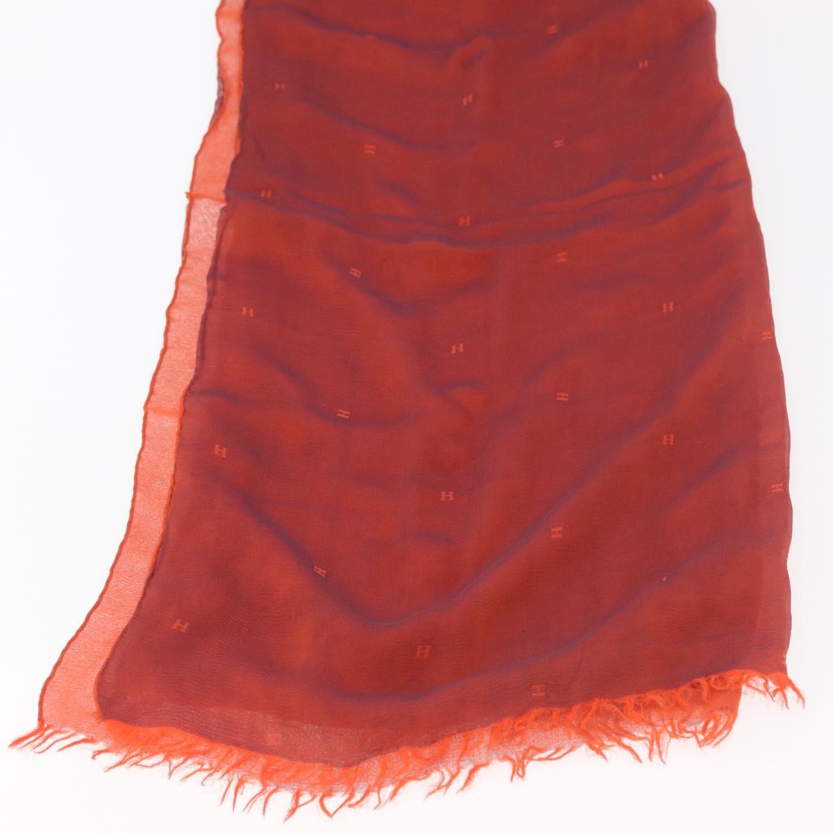HERMES Scarf Silk Red Auth bs34883A