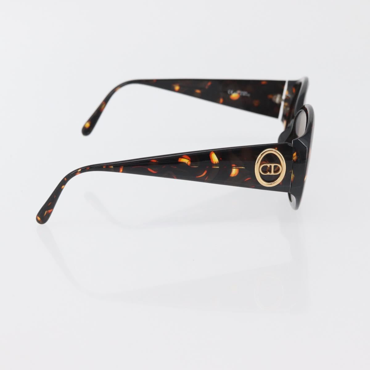 Christian Dior Sunglasses plastic 2 Set Black Brown Auth bs34885