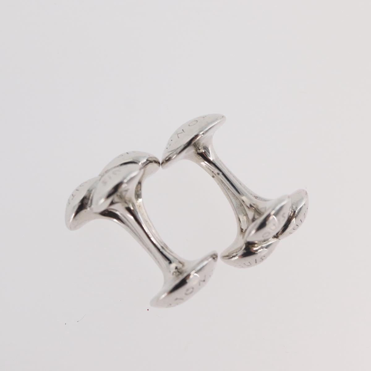 LOUIS VUITTON Buton de Manchette Cuffs metal 3 Set Gold Silver LV Auth bs34886