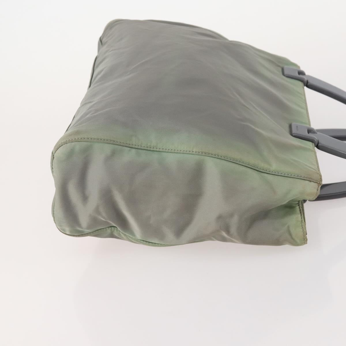 PRADA Shoulder Bag Nylon 2 Set Beige Gray Auth bs34887
