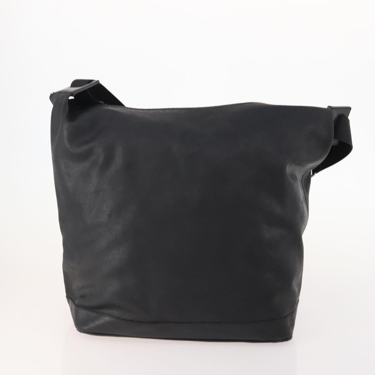 Salvatore Ferragamo Vala Bag Nylon Leather 2 Set Black Brown Auth bs34892