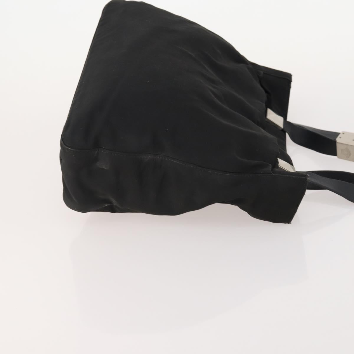 VERSACE Shoulder Bag Nylon Plastic 2 Set Black Auth bs34894