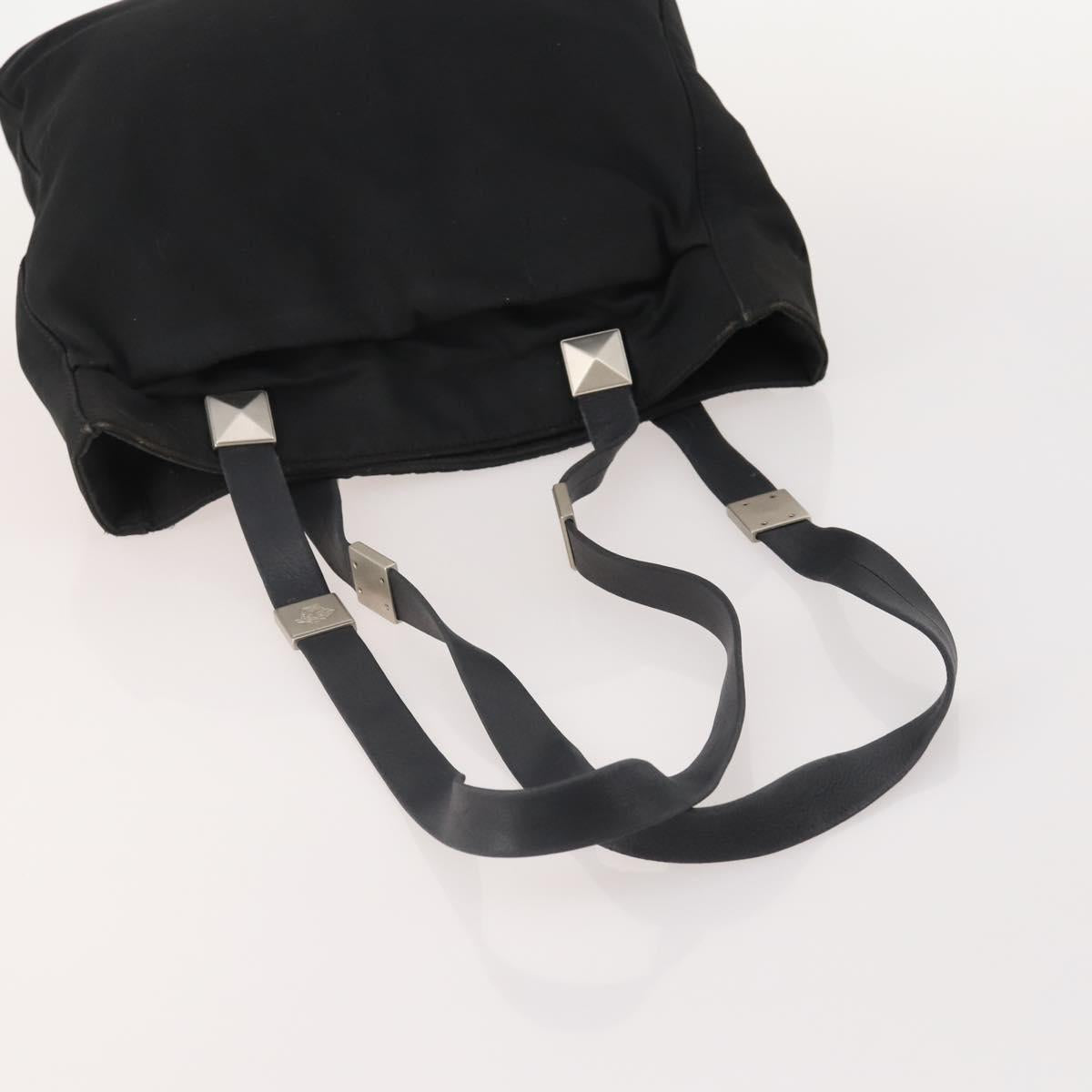 VERSACE Shoulder Bag Nylon Plastic 2 Set Black Auth bs34894