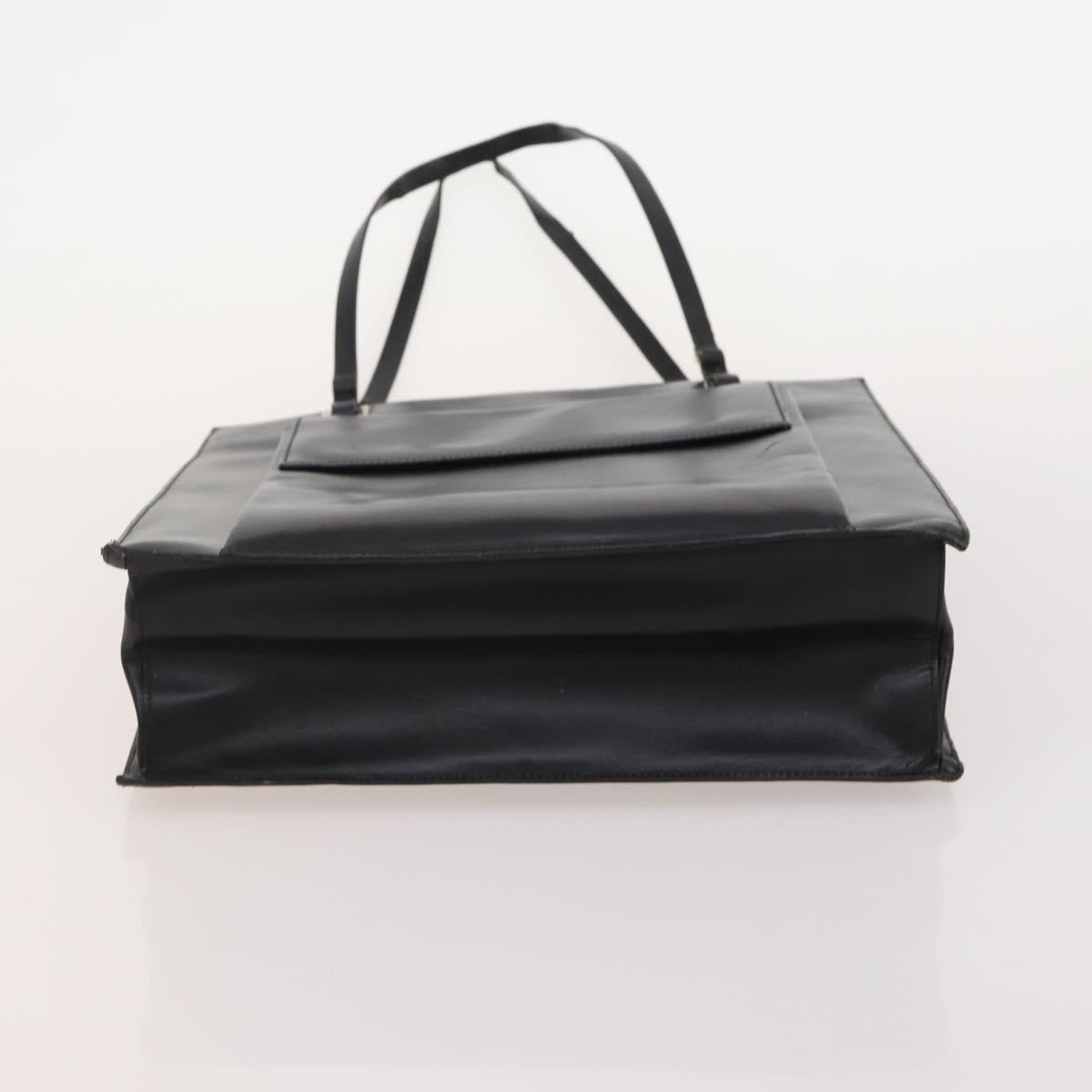 GUCCI GG Canvas GG Supreme Tote Bag Leather PVC 3 Set Black Beige Auth bs34896