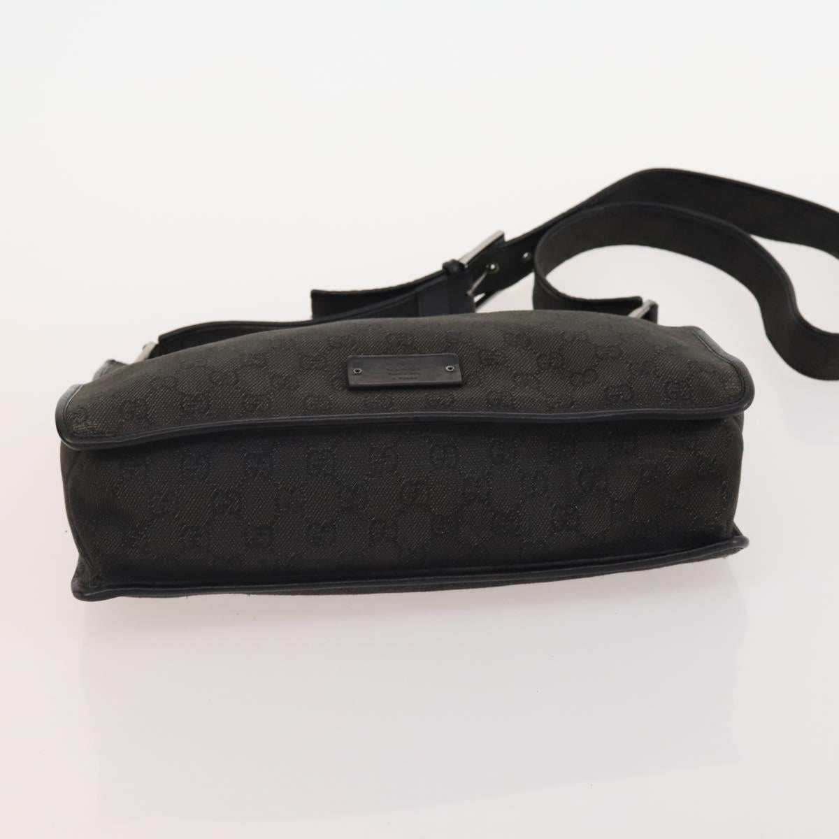 GUCCI GG Canvas GG Supreme Tote Bag Leather PVC 3 Set Black Beige Auth bs34896