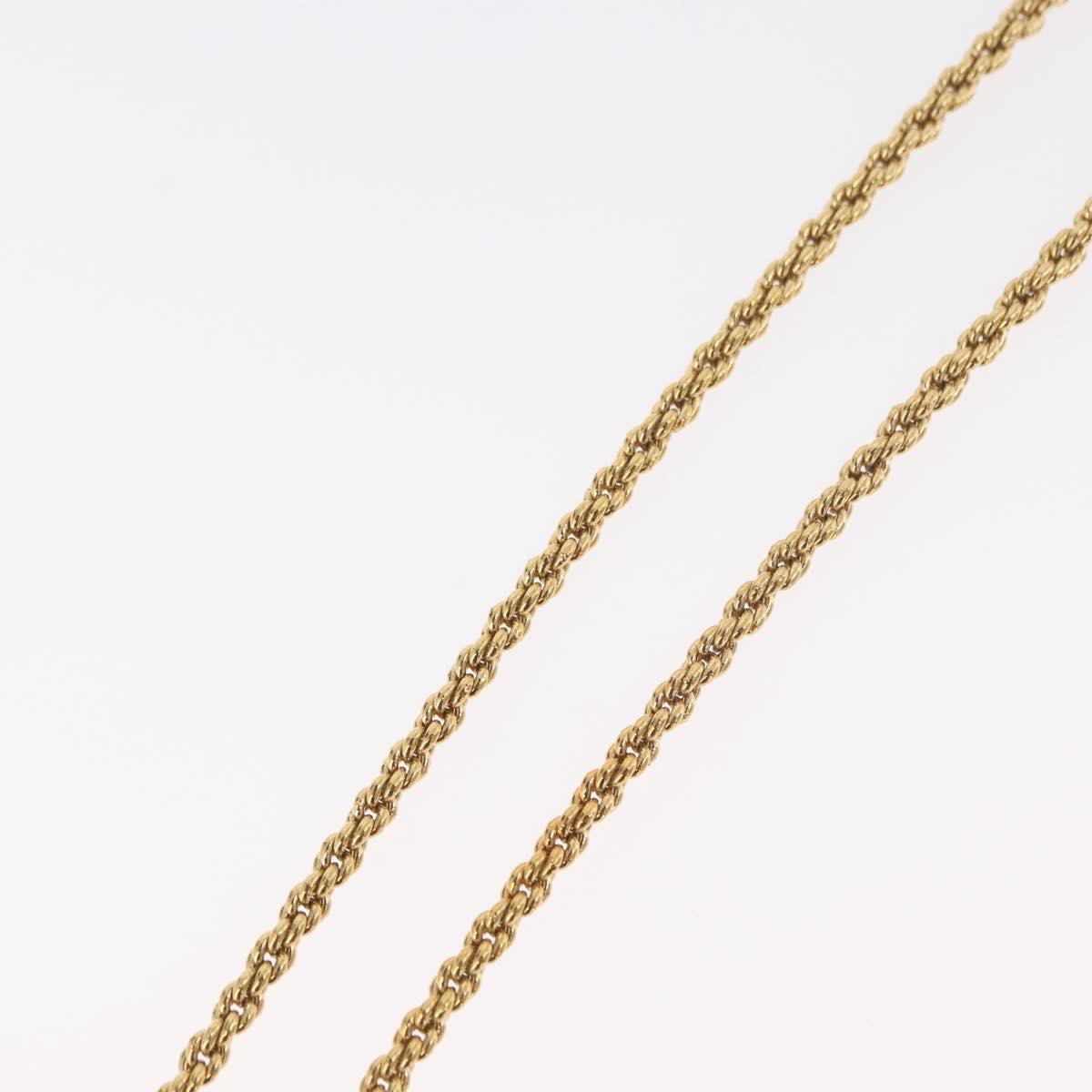 SAINT LAURENT Necklace metal Gold Tone Auth bs34901A