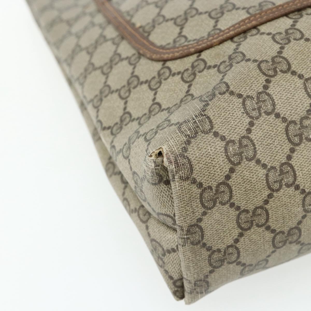GUCCI GG Supreme Web Sherry Line Bag PVC Beige Red Green 89 02 003 Auth bs34909