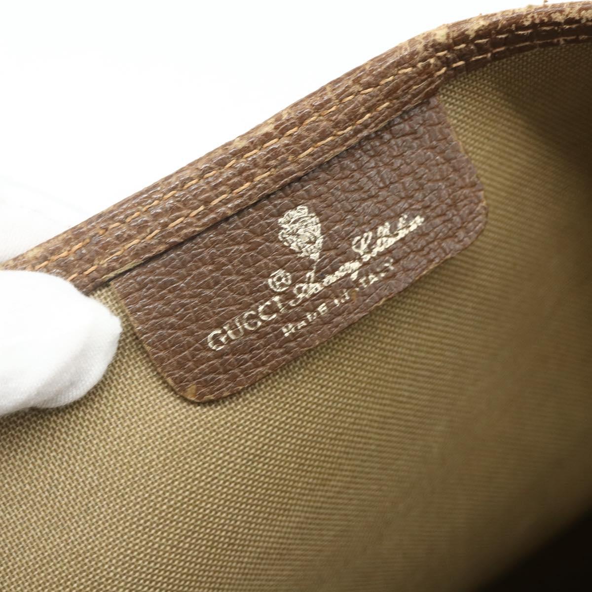 GUCCI GG Supreme Web Sherry Line Bag PVC Beige Red Green 89 02 003 Auth bs34909