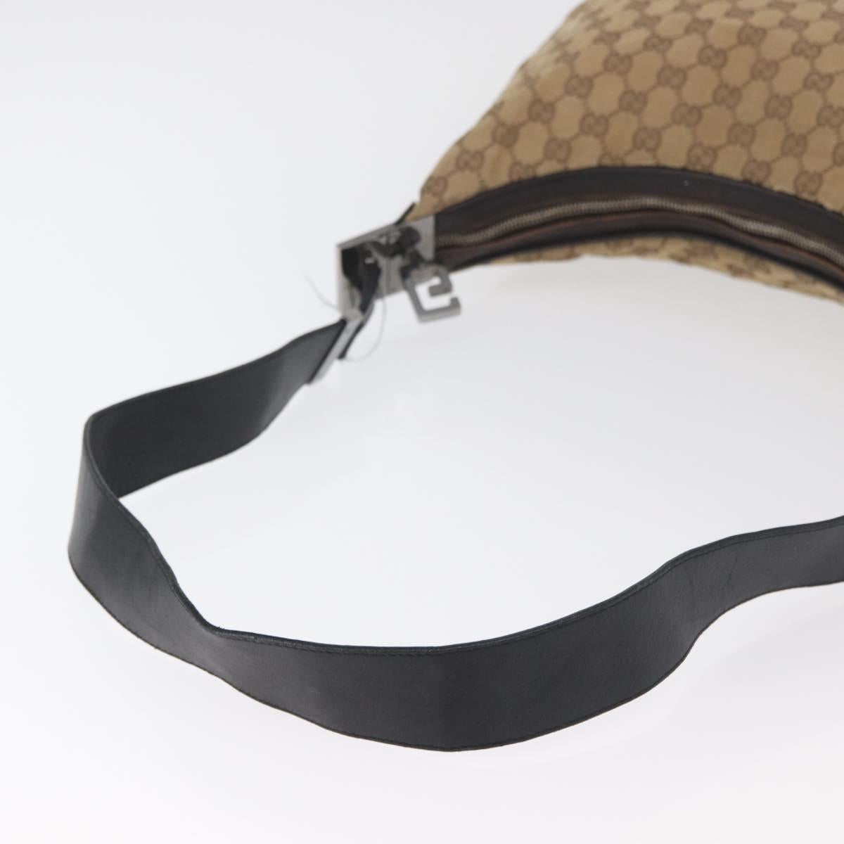 GUCCI GG Canvas Web Sherry Line Bag Beige Silver 001 3341 3444 Auth bs34910