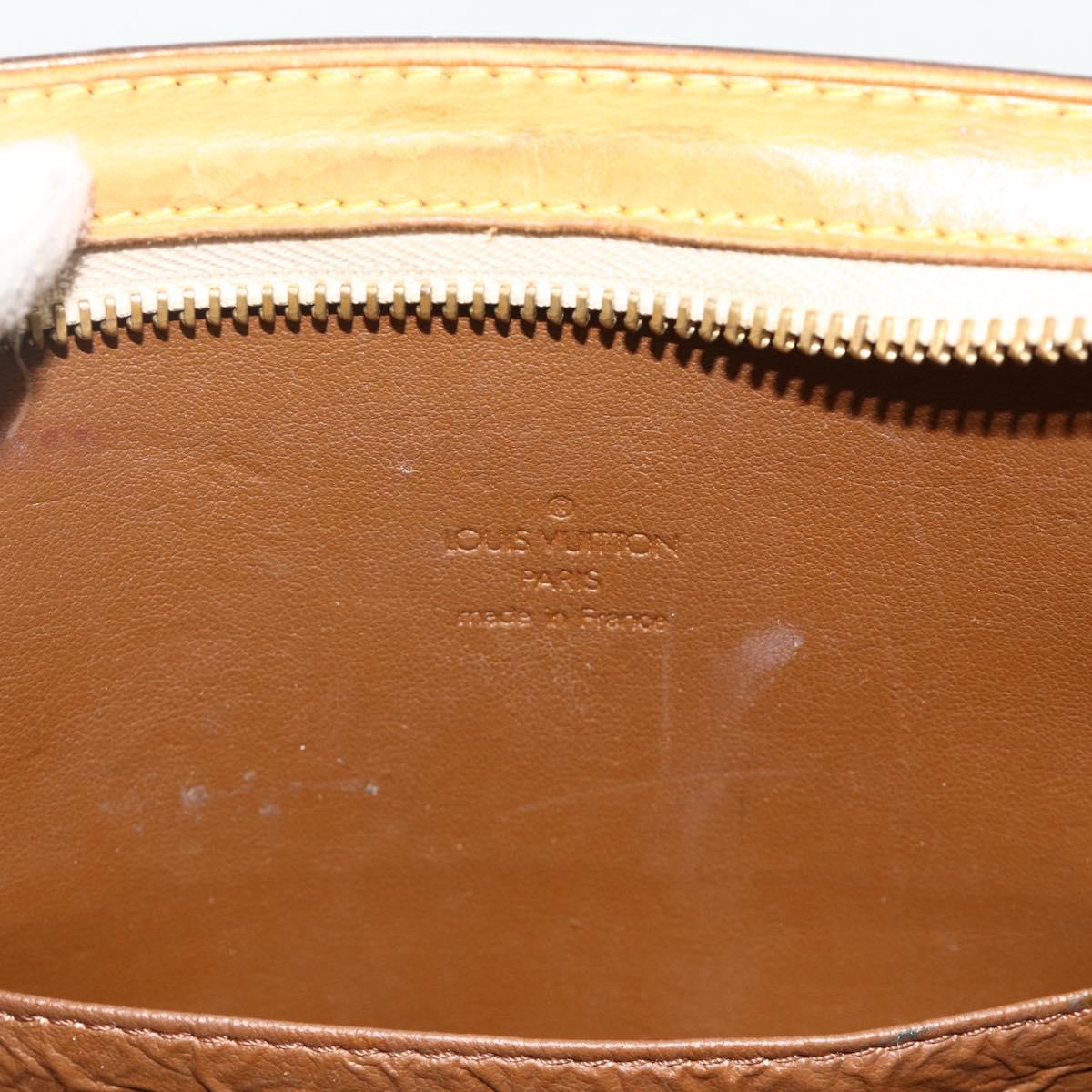 LOUIS VUITTON Monogram Vernis Forsyth Hand Bag Bronze M91113 LV Auth bs34944