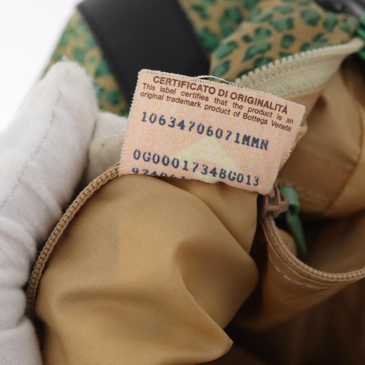 BOTTEGA VENETA Shoulder Bag Nylon Green Auth bs34945