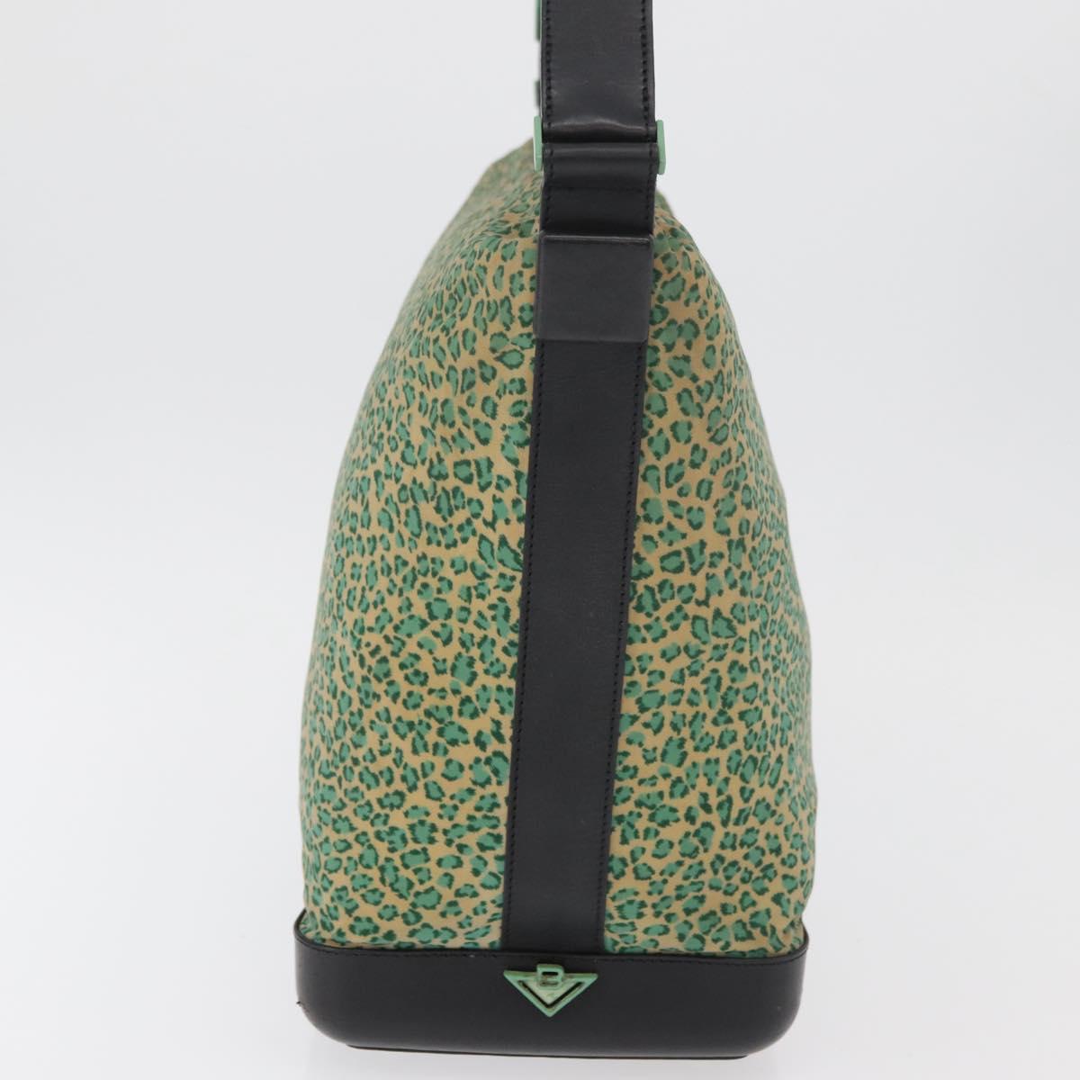BOTTEGA VENETA Shoulder Bag Nylon Green Auth bs34945