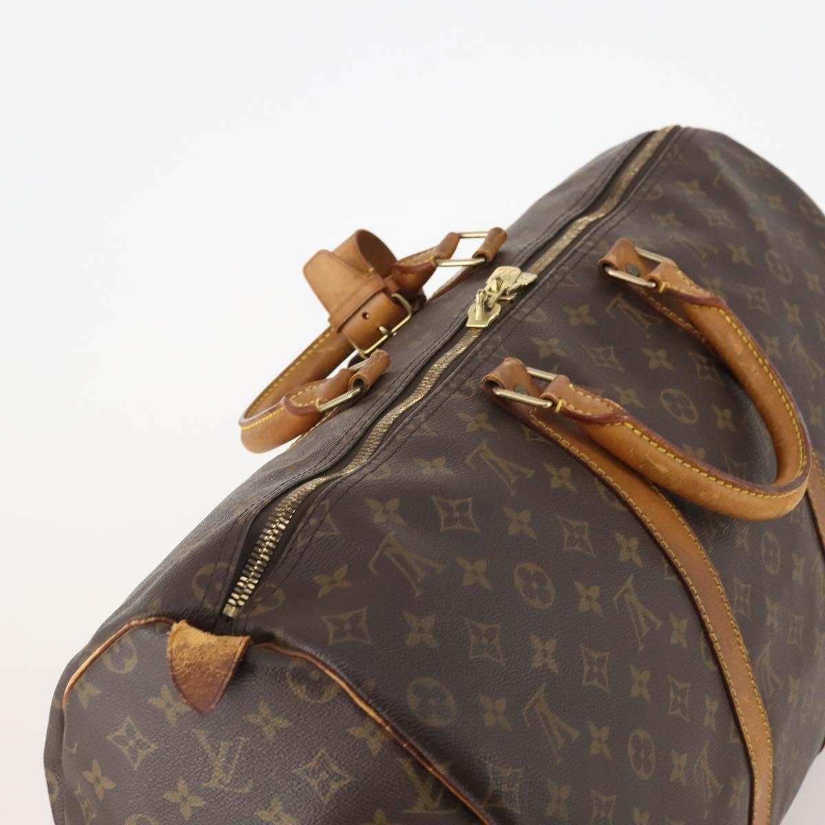 LOUIS VUITTON Monogram Keepall 50 Boston Bag M41426 LV Auth bs34957