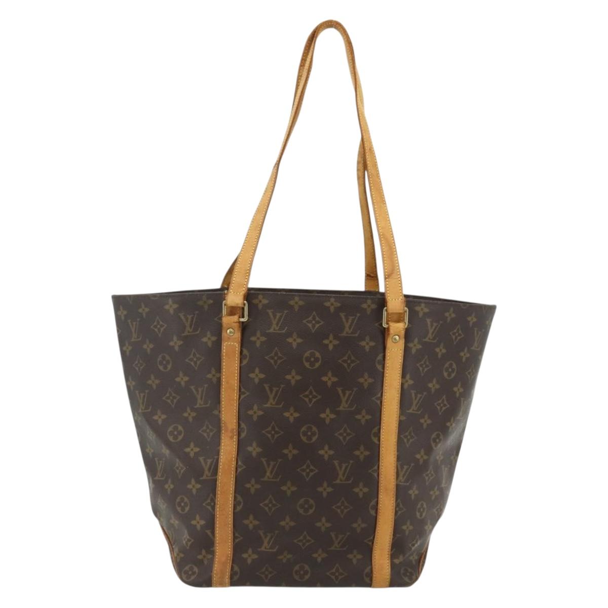 LOUIS VUITTON Monogram Sac Shopping Tote Bag M51108 LV Auth bs34958