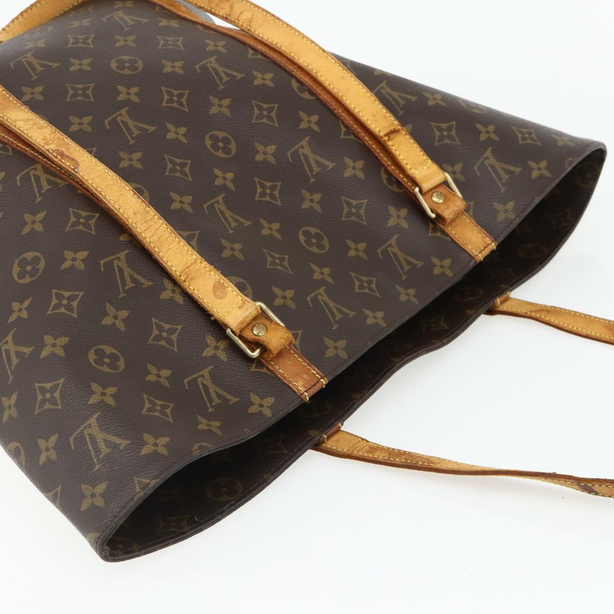 LOUIS VUITTON Monogram Sac Shopping Tote Bag M51108 LV Auth bs34958