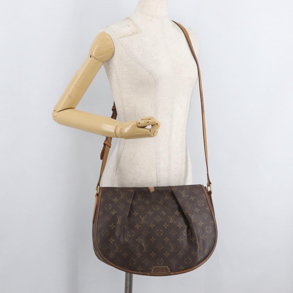 LOUIS VUITTON Monogram Menilmontant MM Shoulder Bag M40473 LV Auth bs34962