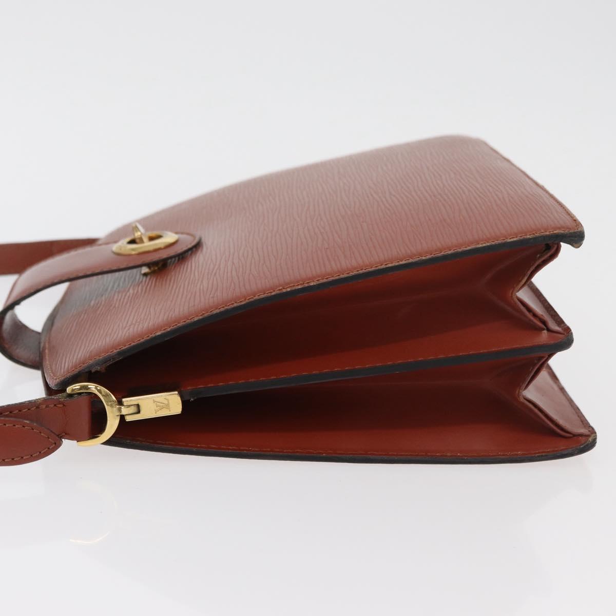 LOUIS VUITTON Epi Capuchin Shoulder Bag Brown M52343 LV Auth bs34963