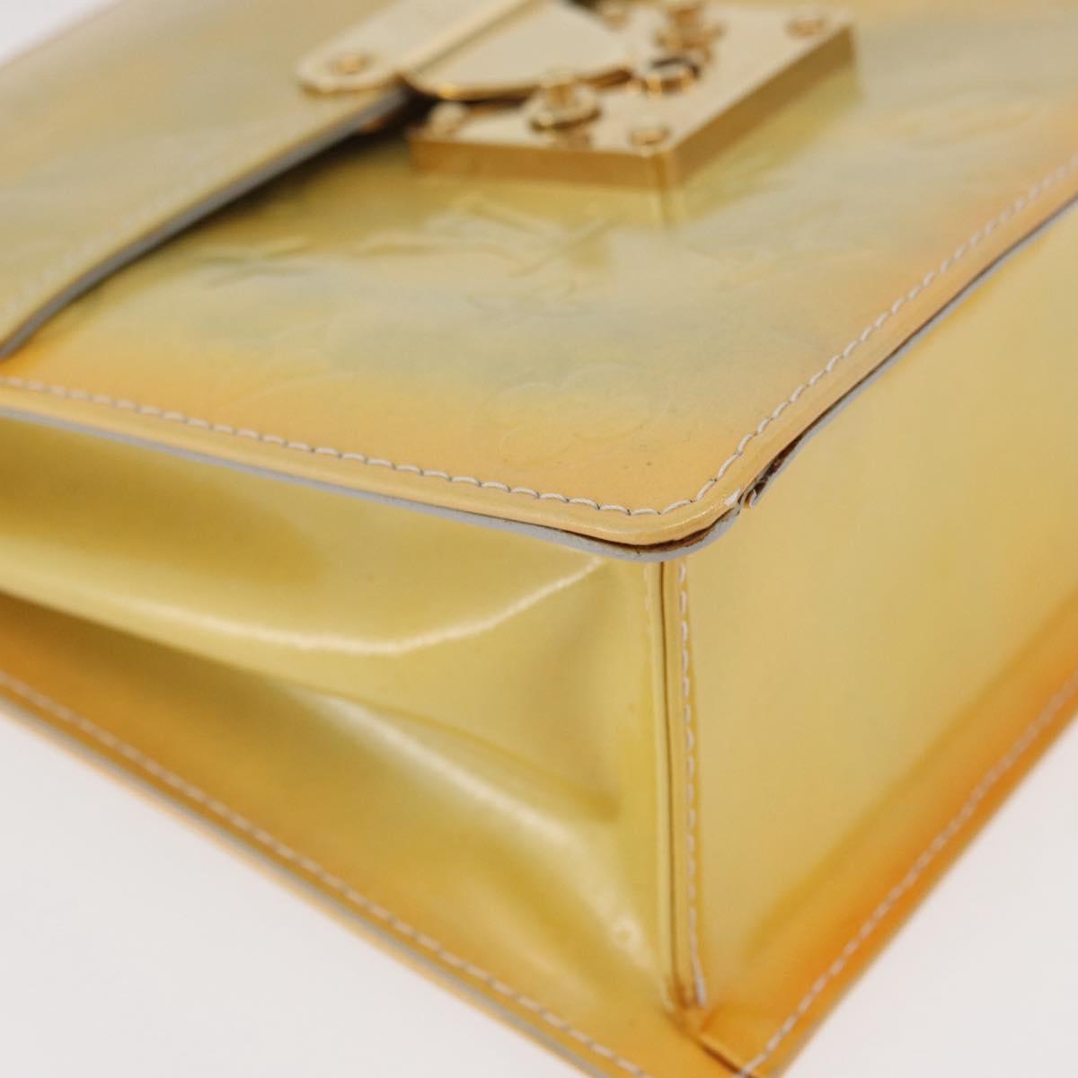 LOUIS VUITTON Monogram Vernis Spring Street Hand Bag Gris M91029 Auth bs34973A