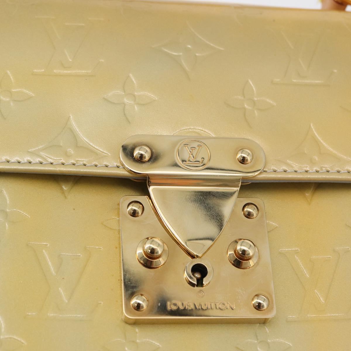 LOUIS VUITTON Monogram Vernis Spring Street Hand Bag Gris M91029 Auth bs34973A