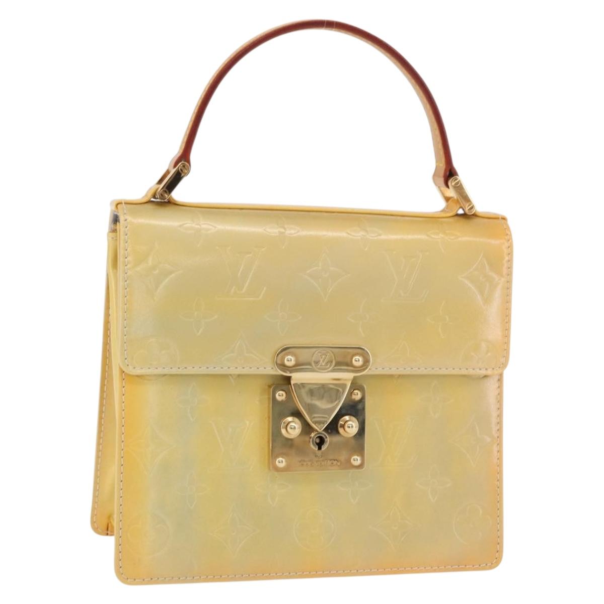 LOUIS VUITTON Monogram Vernis Spring Street Hand Bag Gris M91029 Auth bs34973A