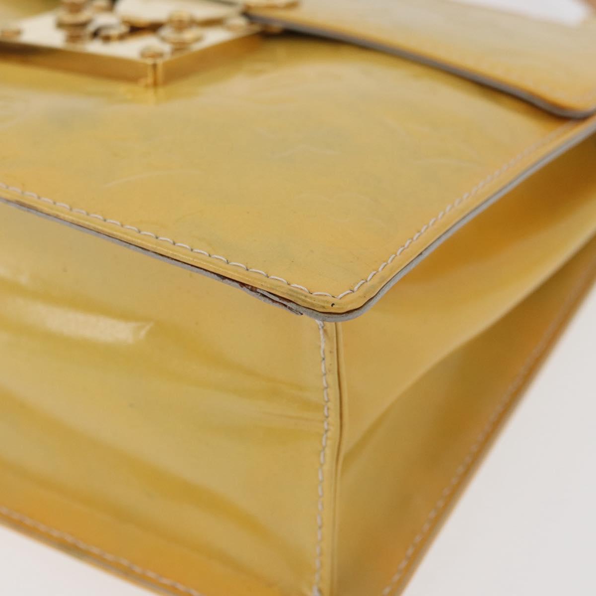 LOUIS VUITTON Monogram Vernis Spring Street Hand Bag Gris M91029 Auth bs34974A