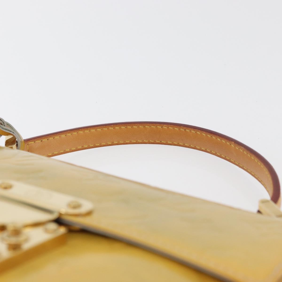 LOUIS VUITTON Monogram Vernis Spring Street Hand Bag Gris M91029 Auth bs34974A