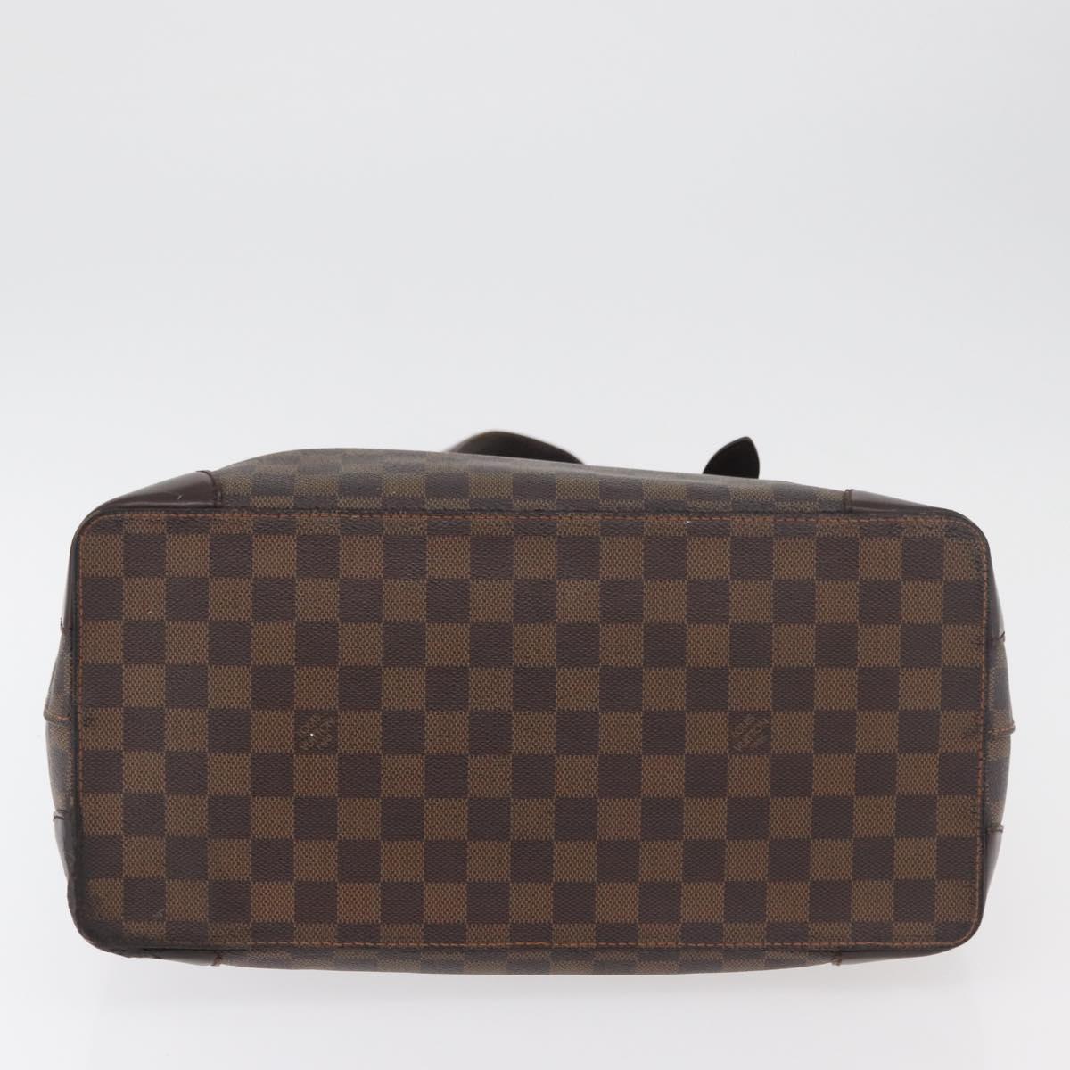 LOUIS VUITTON Damier Ebene Hampstead MM Tote Bag N51204 LV Auth bs34979