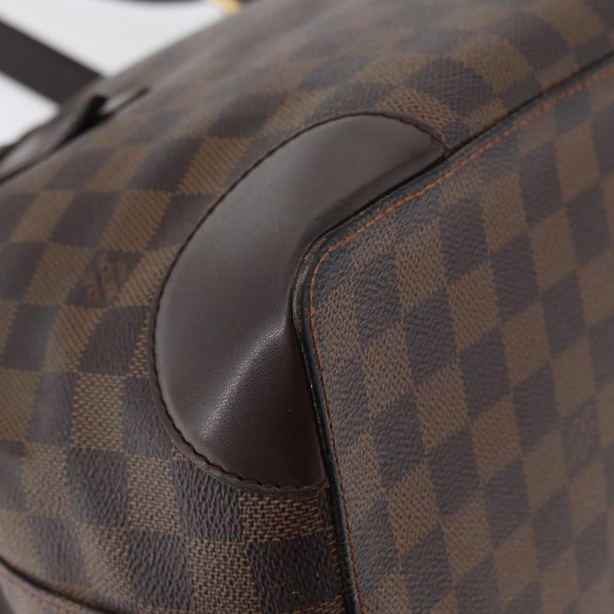 LOUIS VUITTON Damier Ebene Hampstead MM Tote Bag N51204 LV Auth bs34979