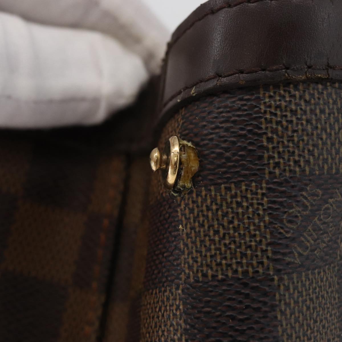 LOUIS VUITTON Damier Ebene Hampstead MM Tote Bag N51204 LV Auth bs34979
