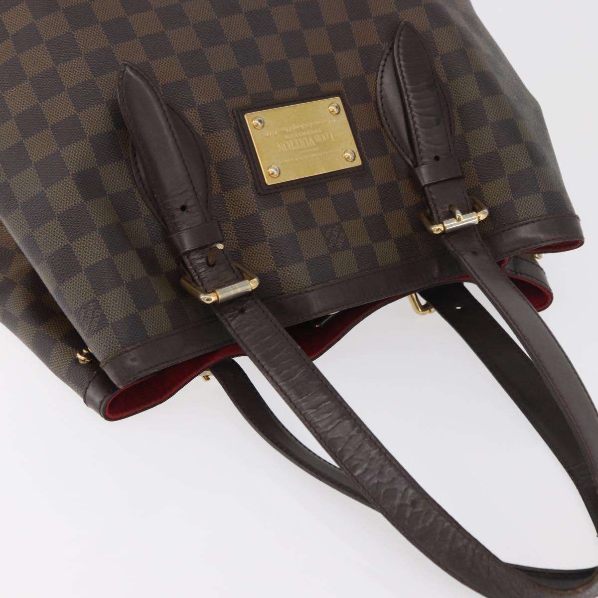 LOUIS VUITTON Damier Ebene Hampstead MM Tote Bag N51204 LV Auth bs34979