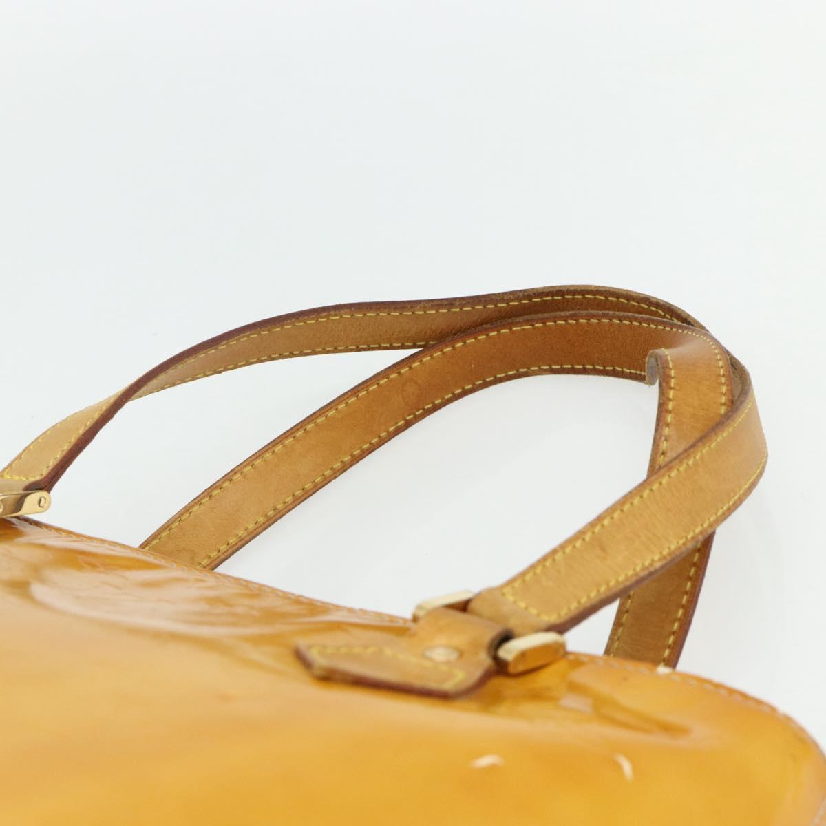 LOUIS VUITTON Monogram Vernis Houston Hand Bag Gris M91053 LV Auth bs34983