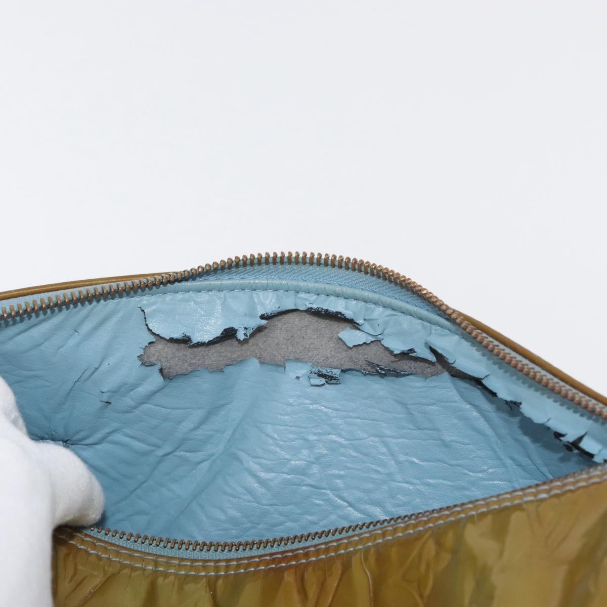 LOUIS VUITTON Monogram Vernis Bedford Hand Bag Baby Blue M91007 LV Auth bs34984