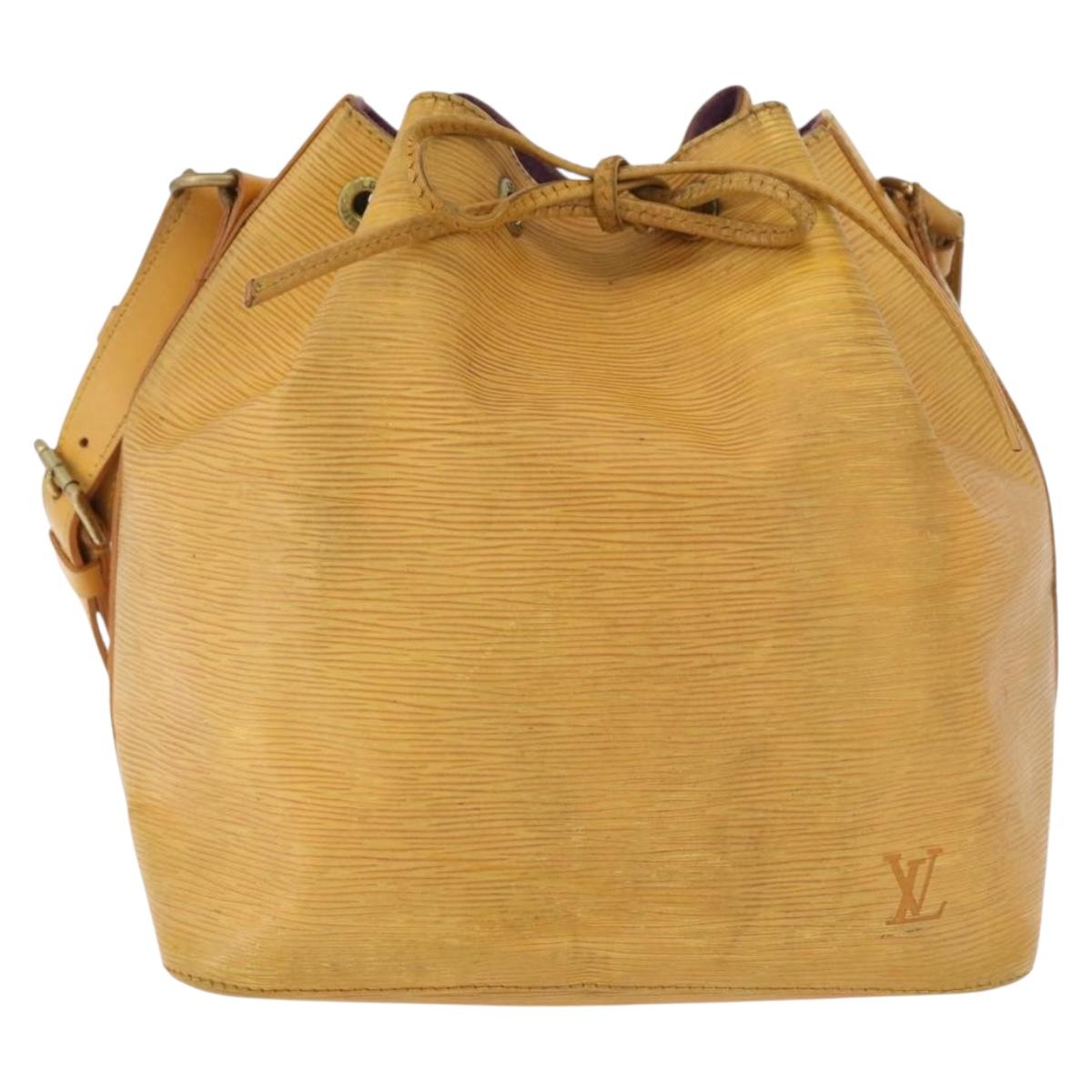 LOUIS VUITTON Epi Petit Noe Shoulder Bag Yellow M44109 LV Auth bs34985