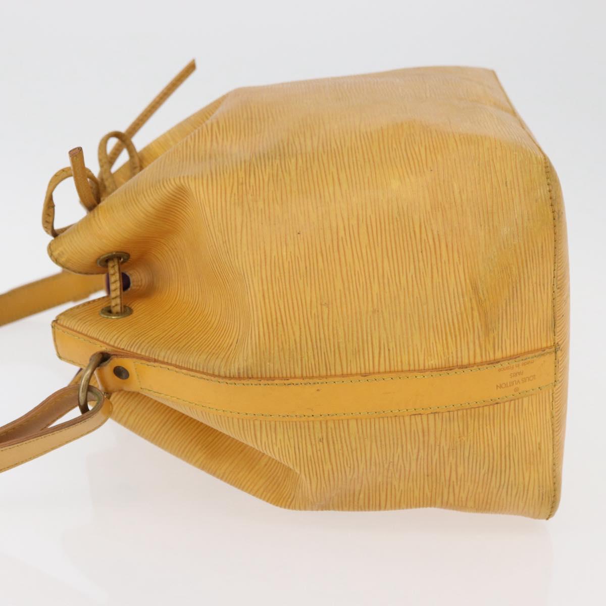 LOUIS VUITTON Epi Petit Noe Shoulder Bag Yellow M44109 LV Auth bs34985