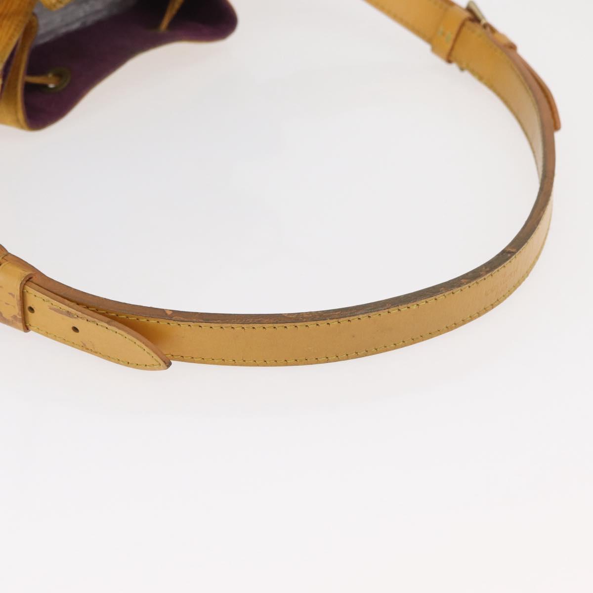 LOUIS VUITTON Epi Petit Noe Shoulder Bag Yellow M44109 LV Auth bs34985