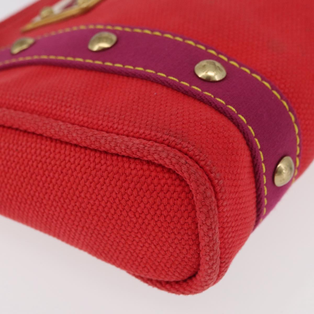 LOUIS VUITTON Antigua Cabas PM Tote Bag Canvas Rouge M40037 LV Auth bs34988