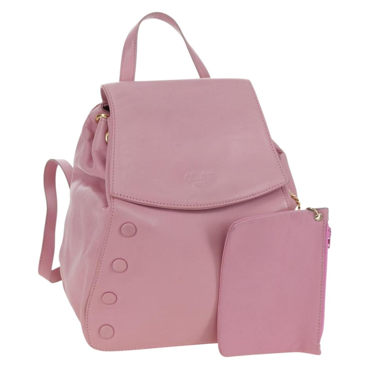 celine leather backpack Pink Gold Auth bs34989V Color:Black with Black/Black/Red Bucktail Right Pack Mini | Projects & Templates IDEAL FOR DAILY USE