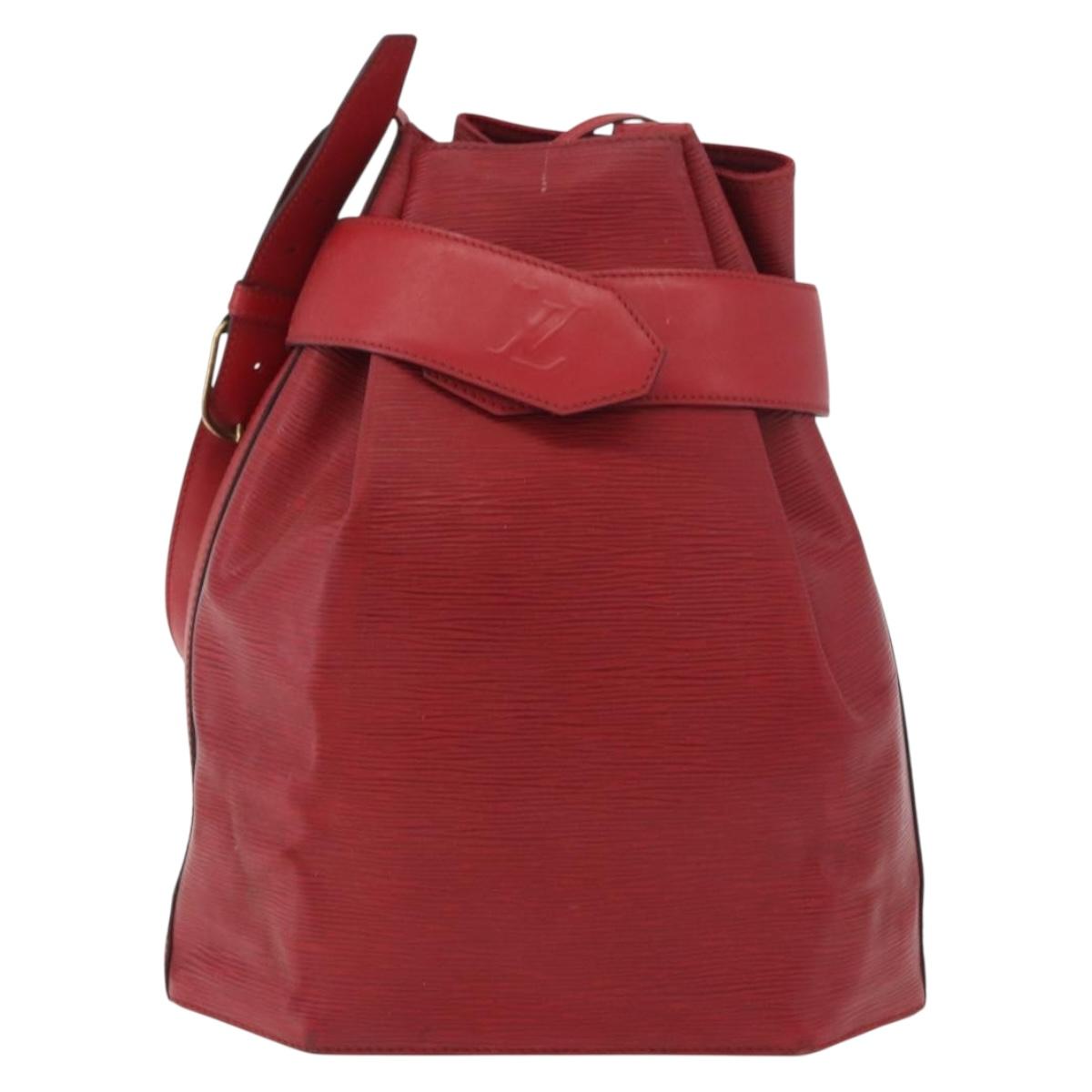 LOUIS VUITTON Epi Sac Depaule GM Shoulder Bag Red M80197 LV Auth bs34997