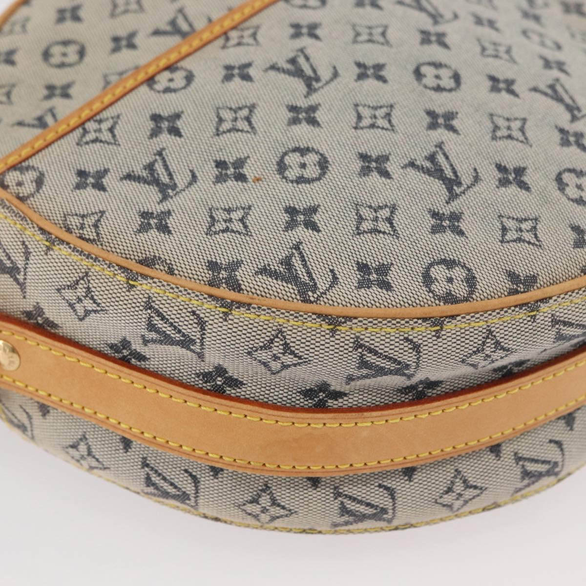 LOUIS VUITTON Monogram Mini Jeanne GM Shoulder Bag Blue M92000 LV Auth bs34999